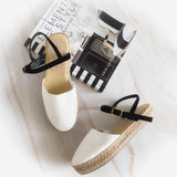 HOLLY Abaca Platform Sandals