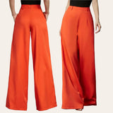 GBOSS Vibrant High Waist Wide Leg Pants