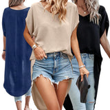 BLUSA Long Back Batwing Top