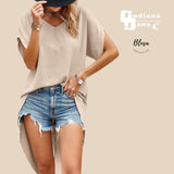 BLUSA Long Back Batwing Top