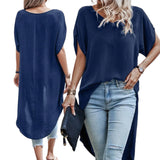 BLUSA Long Back Batwing Top