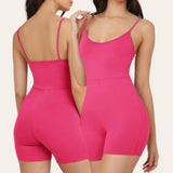 BLK Slim Strap Fitted Romper Unitard