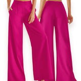 GBOSS Vibrant High Waist Wide Leg Pants