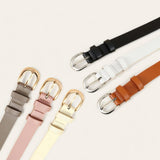 TAILLE 3pcs Belt Set Prong Gold Buckle 1”