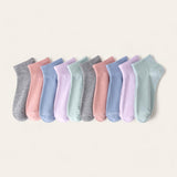 FOOTSIES 10 pairs Multi Color Ankle Socks Bundle