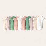 FOOTSIES 10 pairs Multi Color Ankle Socks Bundle