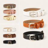 TAILLE 3pcs Belt Set Prong Gold Buckle 1”