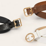 TAILLE 3pcs Belt Set Prong Gold Buckle 1”