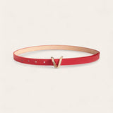 TAILLE 1pc Letter Buckle Skinny Belt