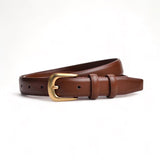 TAILLE Gold Classic Buckle Slim Belt