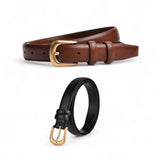 TAILLE Gold Classic Buckle Slim Belt