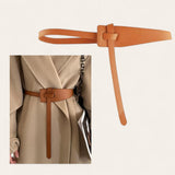 TAILLE Tie Semi Obi Leather Belt