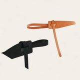TAILLE Tie Semi Obi Leather Belt