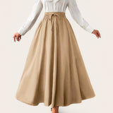 GBOSS Vintage A Line Long Skirt
