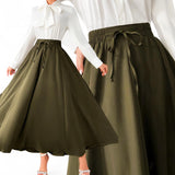GBOSS Vintage A Line Long Skirt