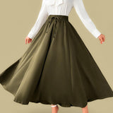 GBOSS Vintage A Line Long Skirt