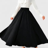 GBOSS Vintage A Line Long Skirt