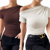 BLK Venus Ruched Bodycon Solid Shirt Top