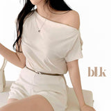 BLK Knit Off Shoulder Shirt Top