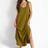 SWEET DREAMS Lounge Cozy Round Neck Maxi Night Gown Dress