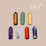 2SKN Metatron’s Cube Chakra Crystal Grid Set