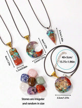 2SKN Orgonite Chakra Pendant Stone Tool Kit Gift Set