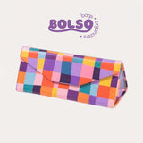 BOLSO Moroccan Print Foldable Eyeglass Storage Case