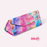 BOLSO Moroccan Print Foldable Eyeglass Storage Case