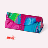 BOLSO Moroccan Print Foldable Eyeglass Storage Case