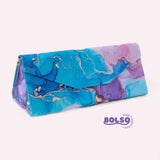 BOLSO Moroccan Print Foldable Eyeglass Storage Case