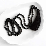 2SKN 108-Bead Mala Necklace for Meditation, Yoga, Mindfulness – Natural Crystal Healing Stones (Blessed Option)