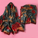WRAP Luxury Floral Satin Scarf | Multi-Way Wrap for Day to Night Looks