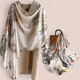 WRAP Luxury Floral Satin Scarf | Multi-Way Wrap for Day to Night Looks