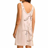 GYPSY Dainty Leaves Woven Sleeveless Shift Dress
