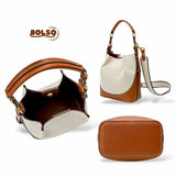 PREORDER BOLSO Premium Canvas Leather Vintage Bucket Bag w Sling