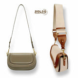 PREORDER BOLSO Premium Structure Saddle Shoulder Bag - 2 Straps