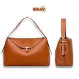 PREORDER BOLSO Premium Classic Leather Pillow Shoulder Bag w Sling