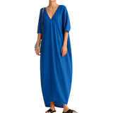 BLK Loose Resort Lounge Premium Maxi Woven Dress