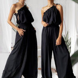 KENDALL Woven Halter Top and Pants Set