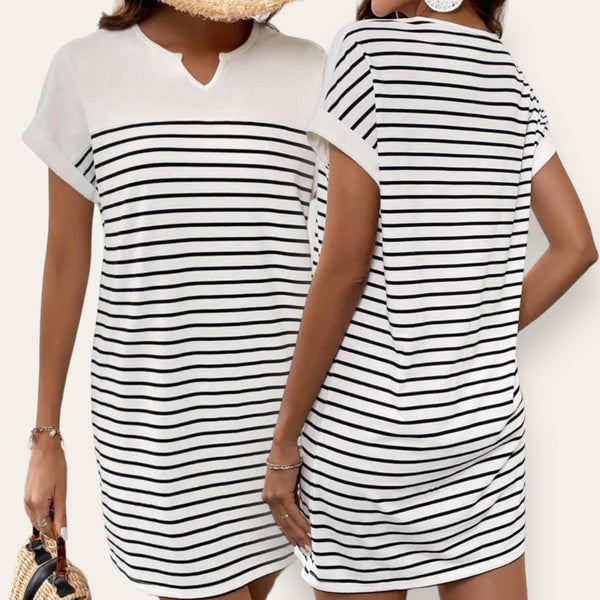 HAMPTONS Nautical Cotton Stripes Dress
