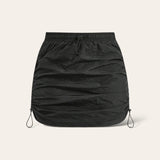 BLK Adjustable Side Ruch Casual Skirt