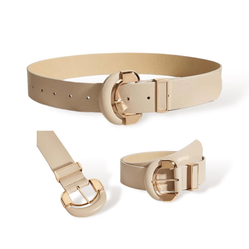 TAILLE Covered Buckle Adjustable Fashion Belt