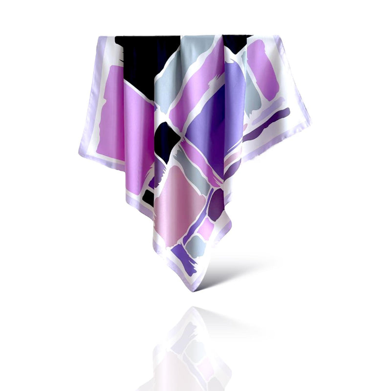 WRAP Square Abstract Printed Elegant Scarf