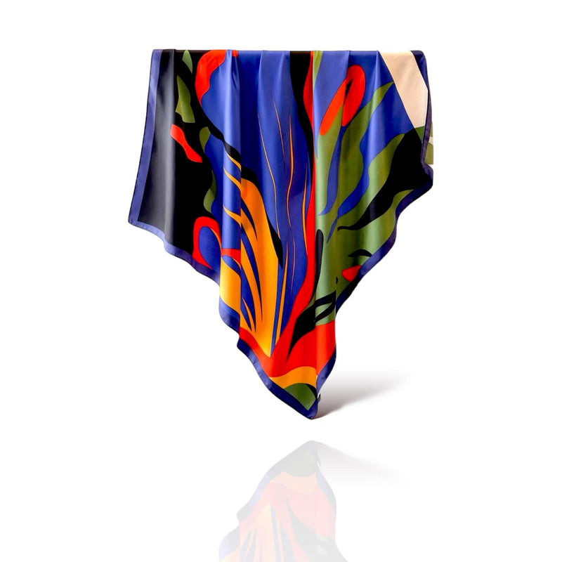 WRAP Square Abstract Printed Elegant Scarf