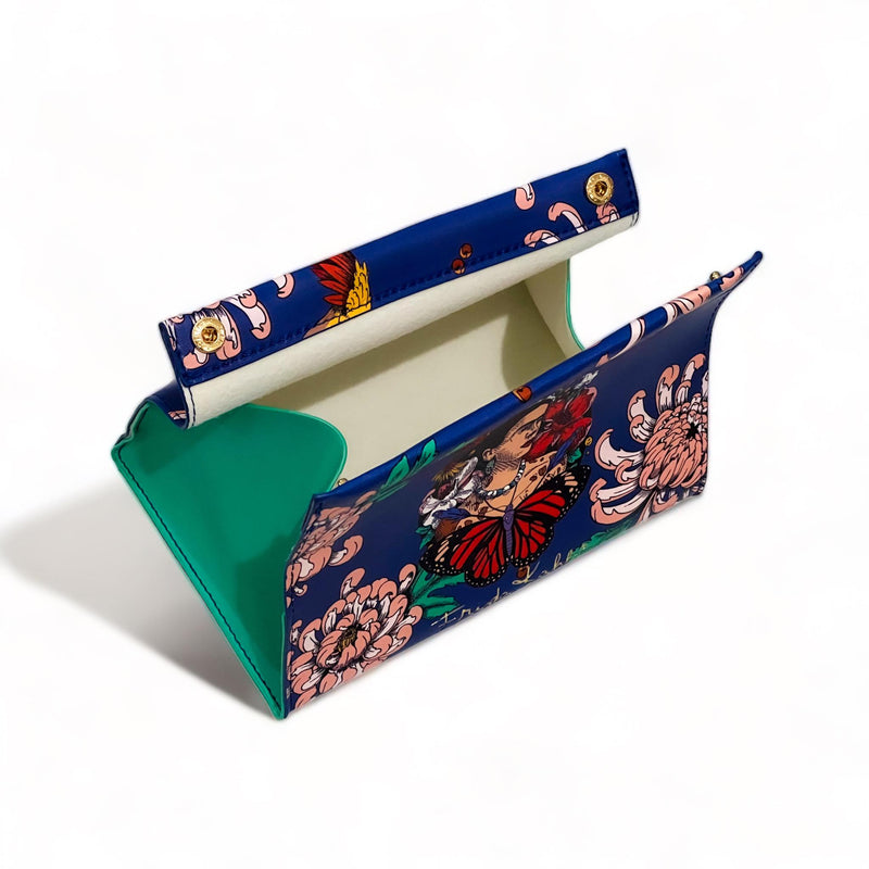 BOLSO Artist Printed Leather Tissue Holder