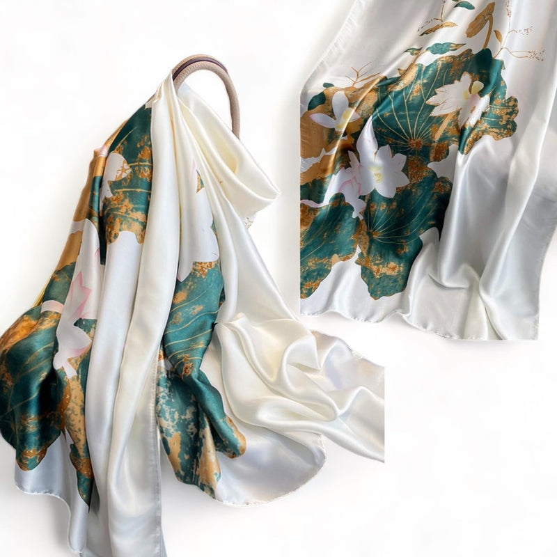 WRAP Large Silky Rectangular Printed Scarf