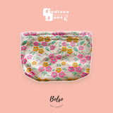 BOLSO Floral 3D Embossed Travel Zip Pouch