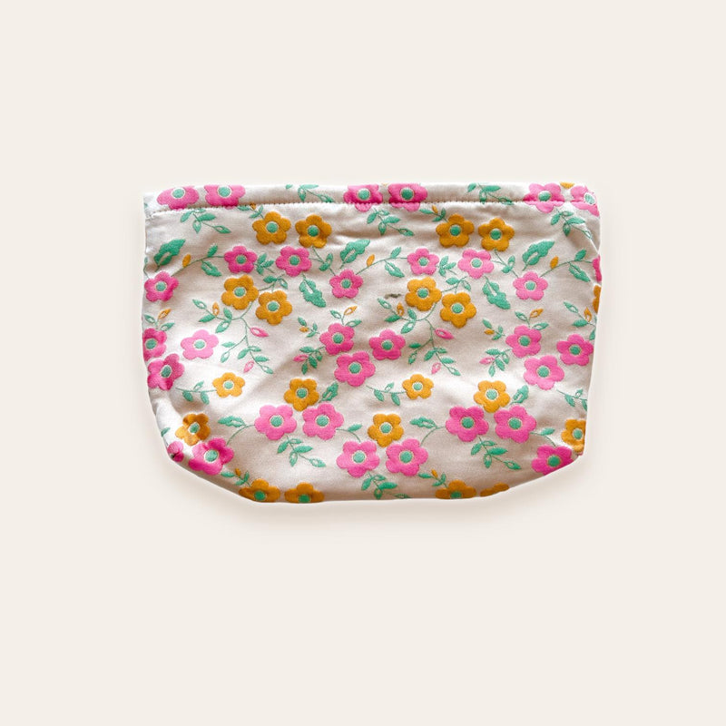BOLSO Floral 3D Embossed Travel Zip Pouch