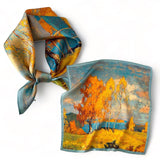 WRAP Silky Square Bandana Handkerchief Scarf 70x70cm