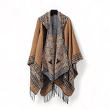 WRAP Boho Hooded Cloak Cape